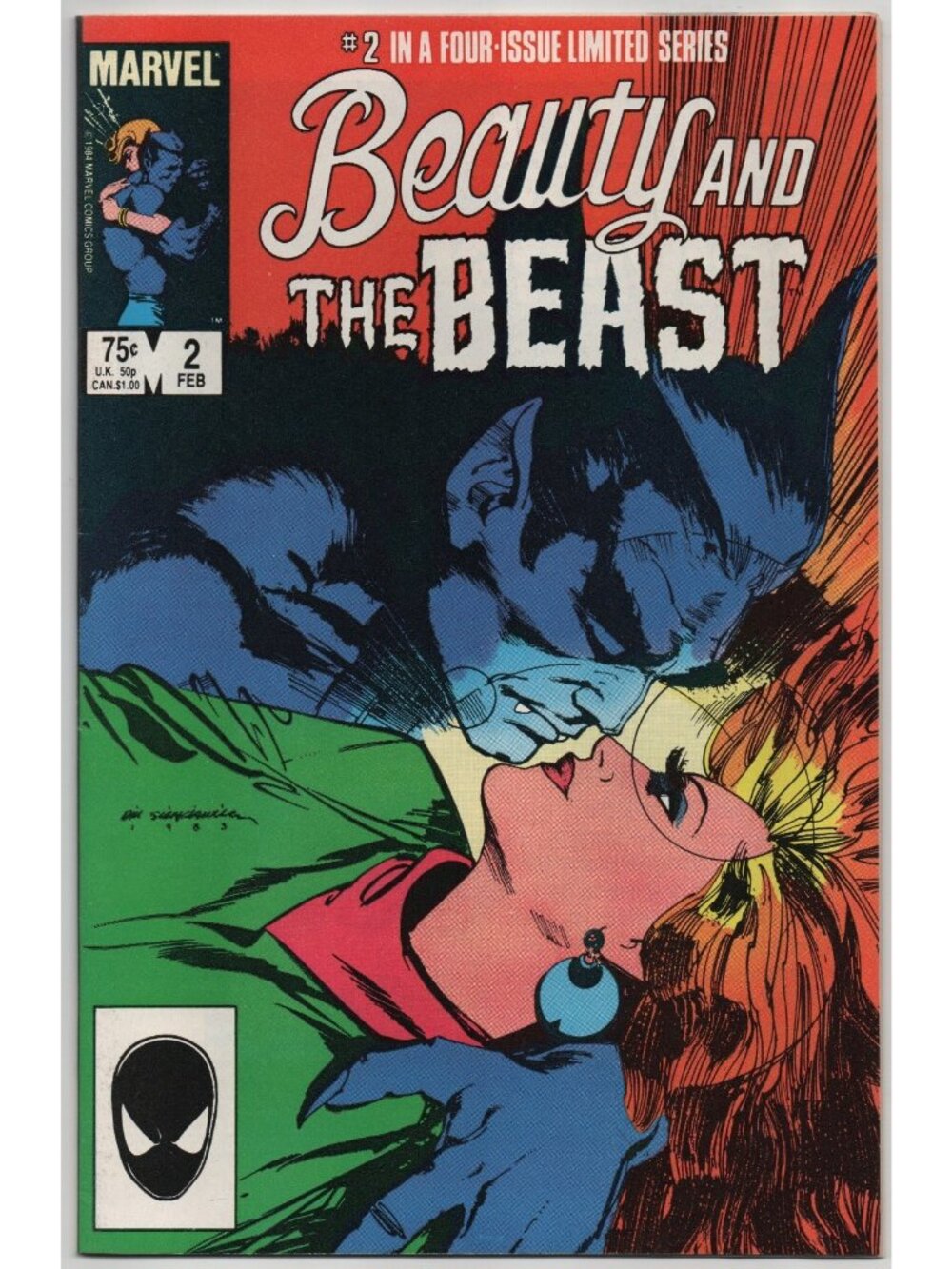 Beauty and the Beast 2 Marvel Comics 1985 FN/VF 7.0 Direct Edition